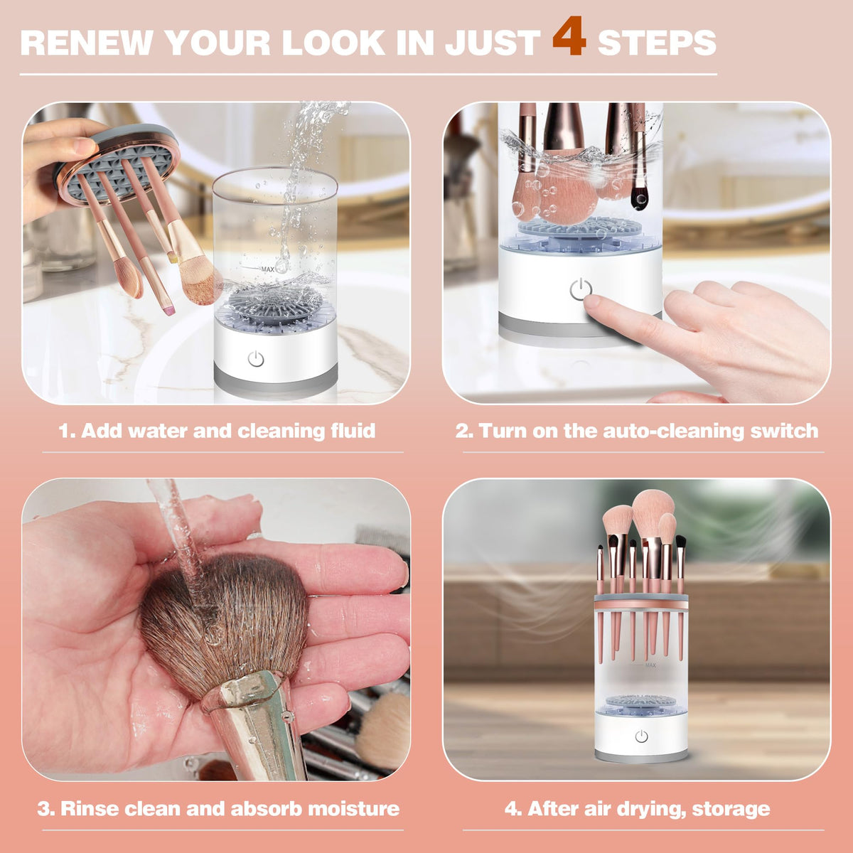 PureBrush™ Makeup Brush Cleaner