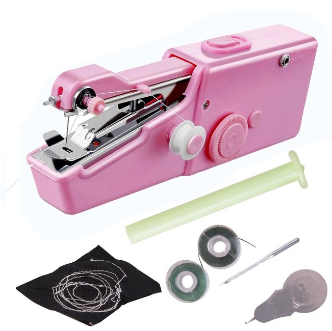 Handheld Portable Sewing Machine Pink